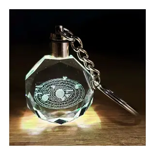 Gezegenler Temalı Renk Değiştiren Kristal Anahtarlık