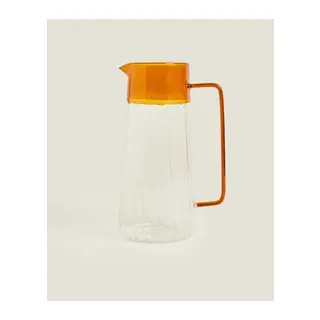 Turuncu Detaylı Cam Sürahi 1600 ml