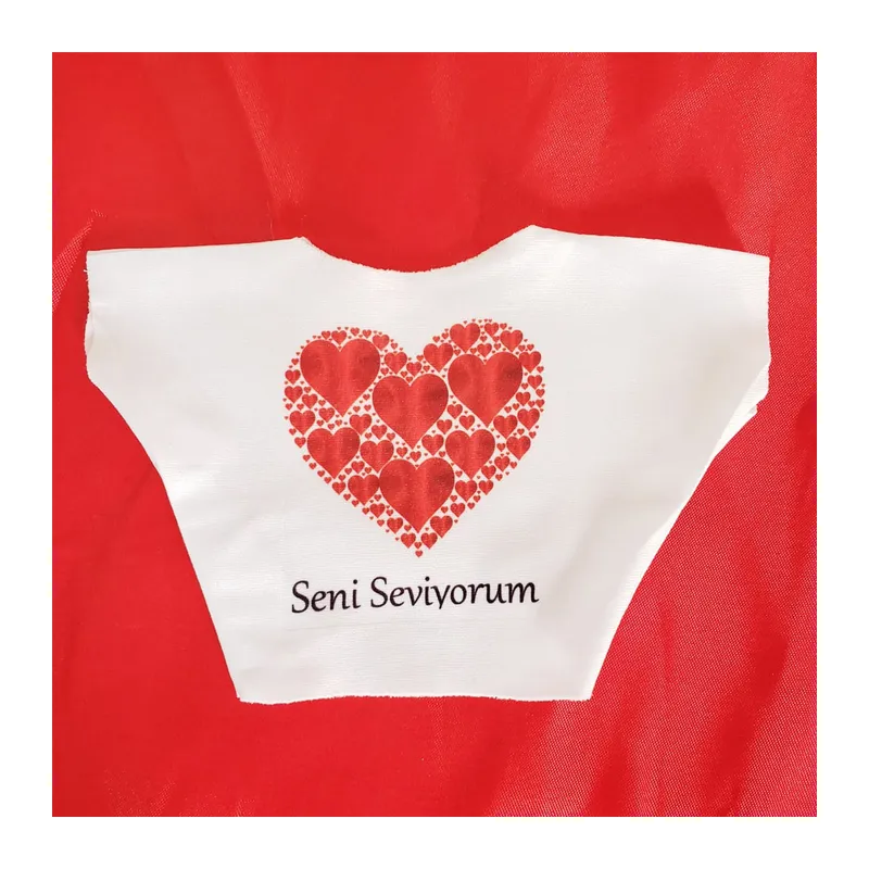 Seni Seviyorum Baskılı Peluş Oyuncak Tişörtü