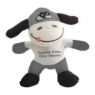 Oyuncak Peluş Eşeklik Ettim Tişörtlü Eşek