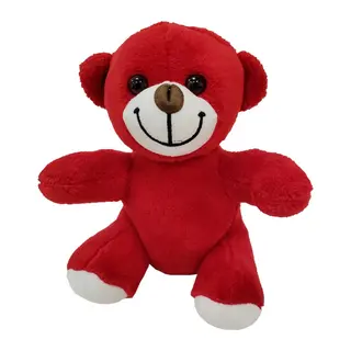 Sevimli Kırmızı Peluş Oyuncak Ayı