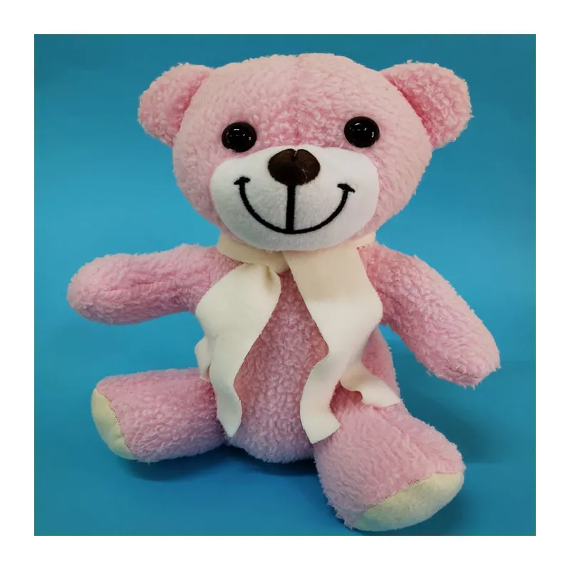 Pembe Peluş Atkılı Oyuncak Ayıcık