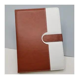 Tarihsiz Ajanda Defter Kahverengi Beyaz Renk