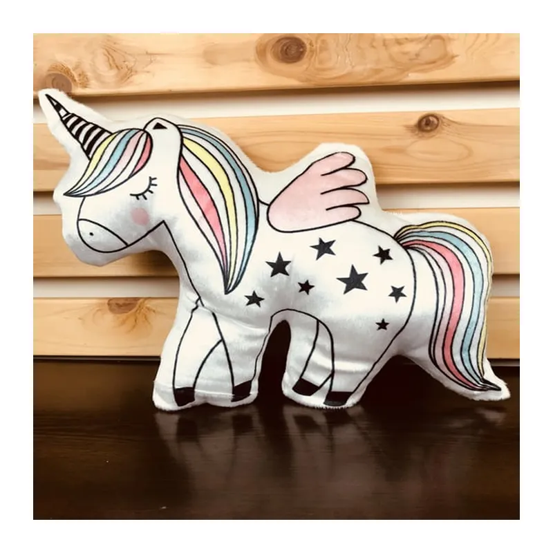 Unicorn Tasarımlı Yumuşak Peluş Yastık