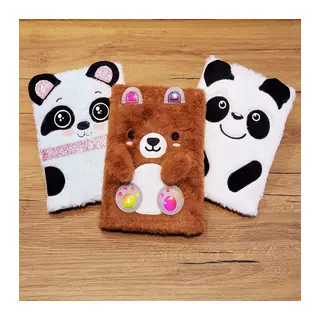 Panda Tasarımlı Peluş Defter