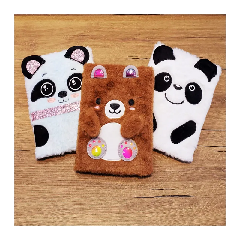 Panda Tasarımlı Peluş Defter