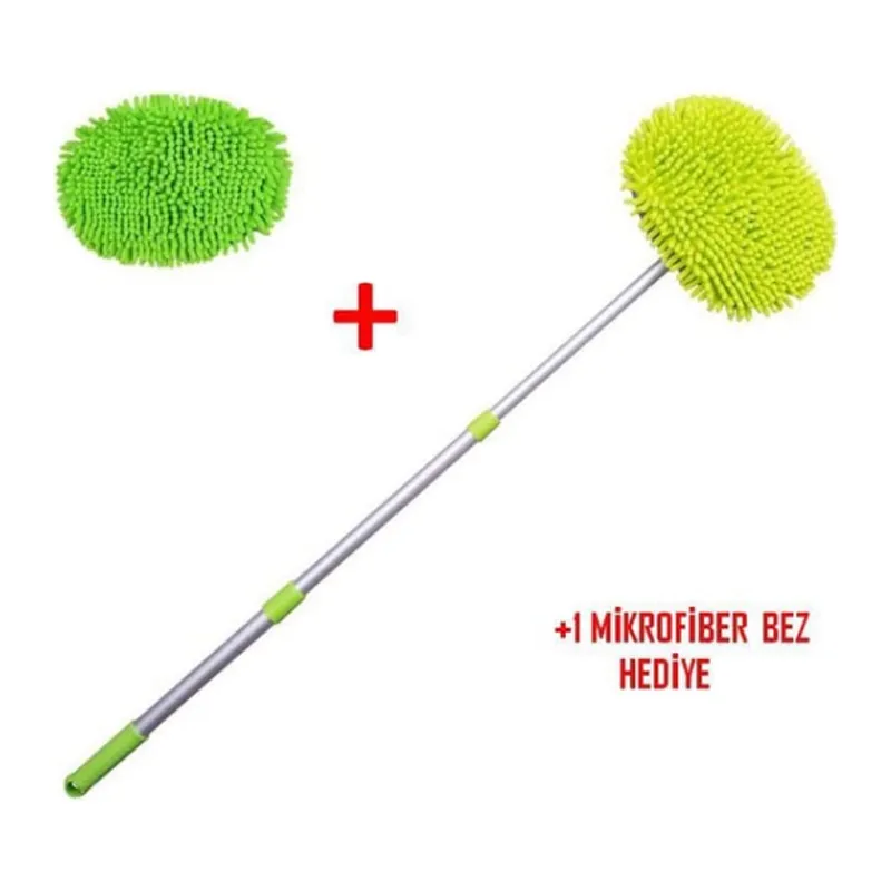 Yedek Bezli Mikrofiber Araba Yıkama Fırçası