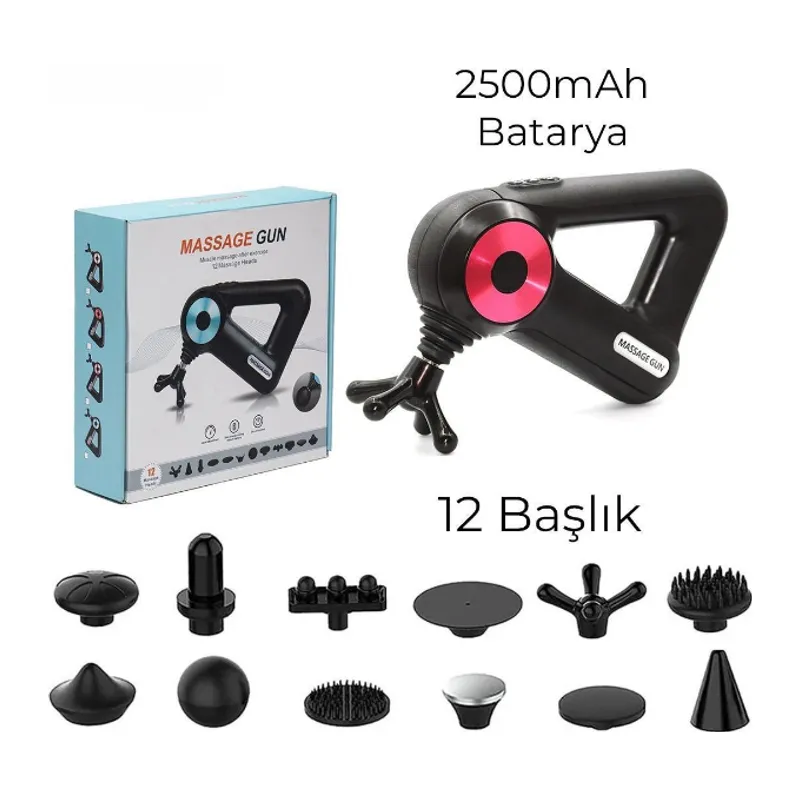 12 Başlıklı Masaj Aleti