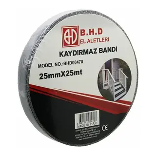 Kaydırmaz Siyah Bant 25 mm X 25 mt