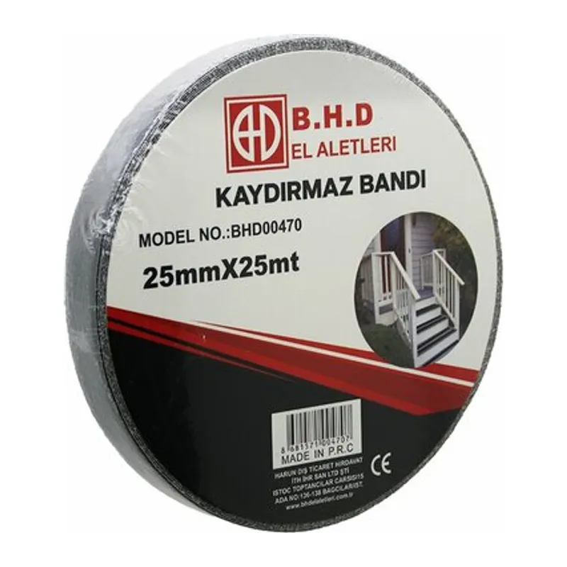 Kaydırmaz Siyah Bant 25 mm X 25 mt