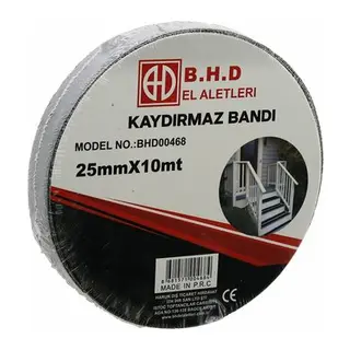 Kaydırmaz Siyah Bant 25 mm X 10 mt