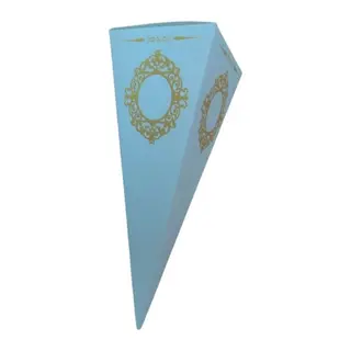 Beyaz Karton Külah Şeker,Lokum,Kına Kutusu 25 li paket