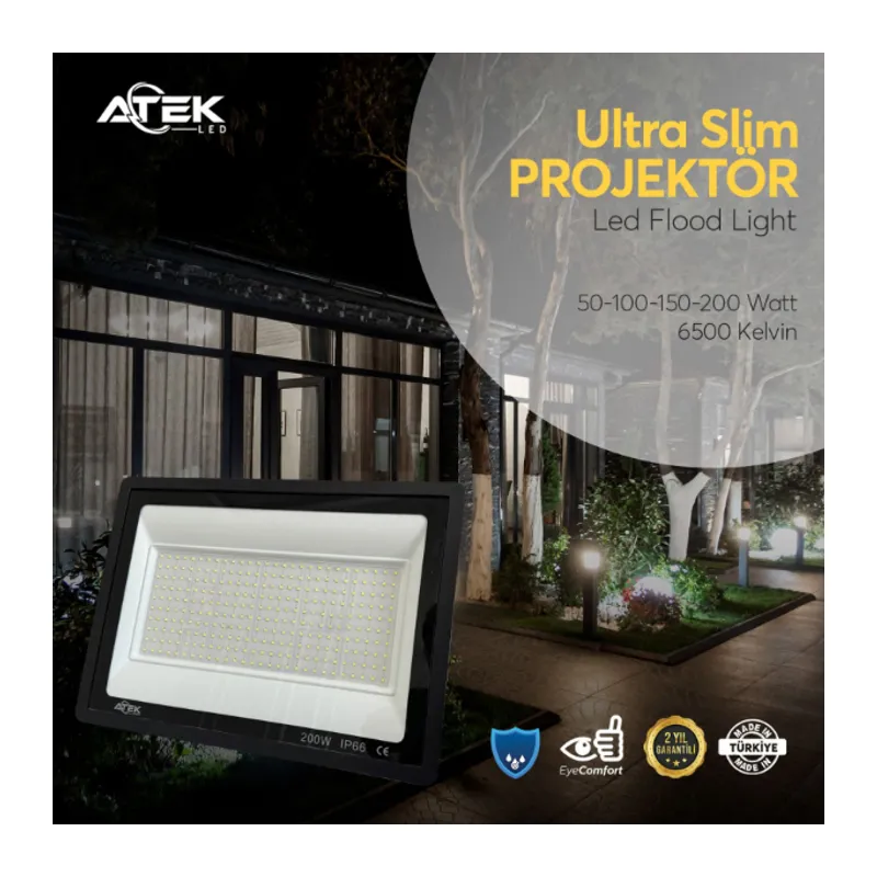 Ultra Slim Projektör Dış Mekan LED Işık