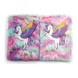 Unicorn Tasarımlı Peluş Hatıra Defteri