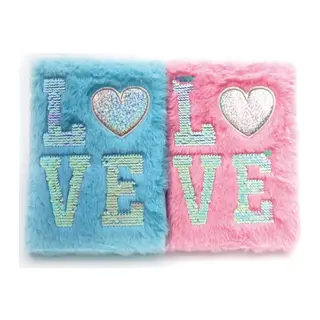 LOVE Tasarımlı Peluş Hatıra Defteri