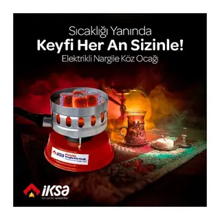 Yuvarlak Galvaniz Elektrikli Nargile Köz Ocağı