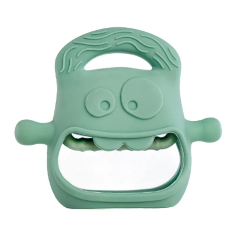 Koyu Yeşil Bebek Silikon Diş Kaşıyıcı