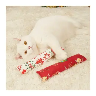 Yılbaşı Konseptli Hışırtılı Bez Kedi Oyuncağı