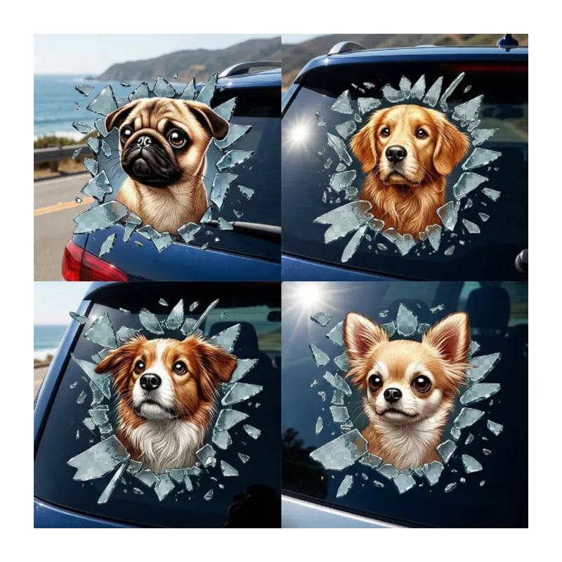 Fulcar Köpek Tasarımlı Araç Stickerı