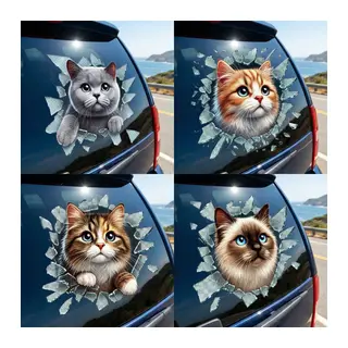 Fulcar Kedi Tasarımlı Araç Stickerı