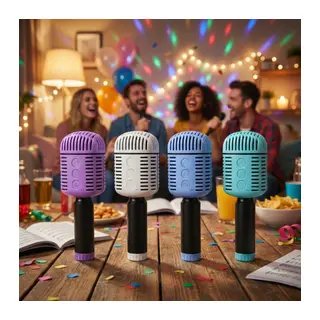 Kablosuz Hoparlörlü Karaoke Mikrofonu