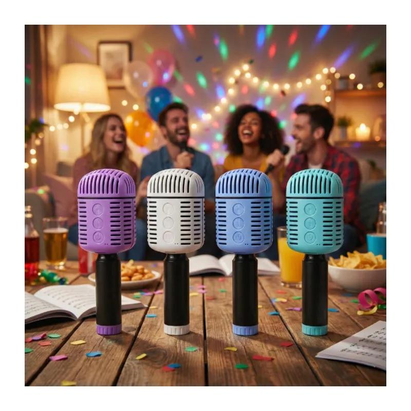 Kablosuz Hoparlörlü Karaoke Mikrofonu