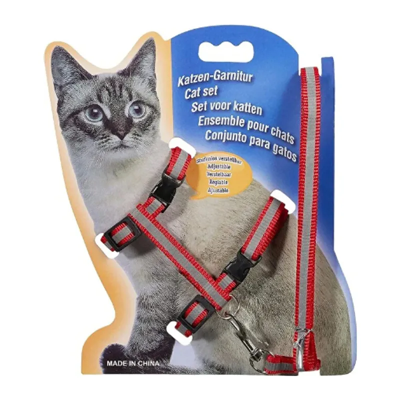 Reflektörlü Kedi Gezdirme Tasması