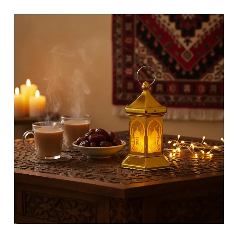 Ramazan Temalı Altıgen Kubbe LED Lamba