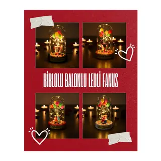 Biblolu Balonlu Ledli Fanus