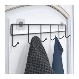 6'lı Yapışkanlı Kapı Arkası Askı