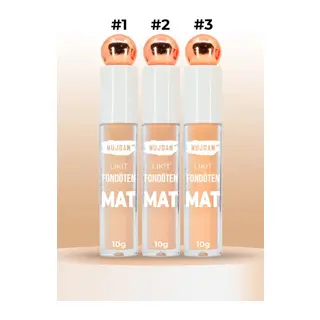 3'lü Mat Bitişli Likit Fondöten Seti