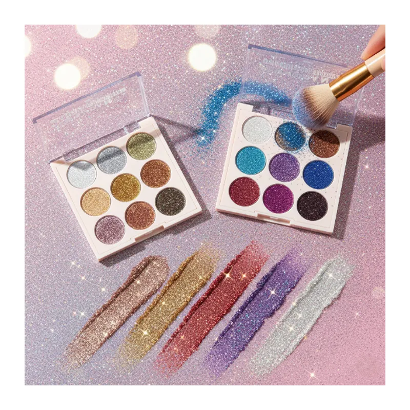 9 Renk Glitter Diamond Far Paleti - 2'li Set