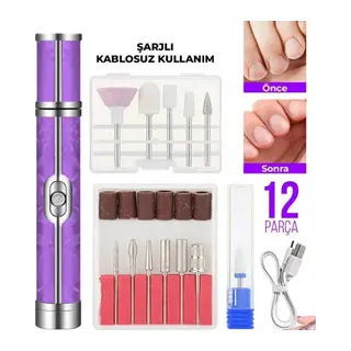Şarjlı Manikür Pedikür Tırnak Bakım Seti