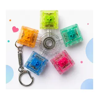 Mekanik Switch Klavye Stres Çarkı - Renkli Tuşlu Fidget Oyuncak