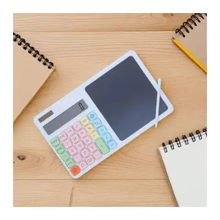 12 Haneli Hesap Makinesi - LCD Yazı Tahtalı - Dijital Kalemli