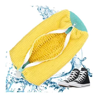 Ayakkabı Yıkama Torbası - Mikrofiber Astarlı - Fermuarlı - Geniş Kullanım Alanı