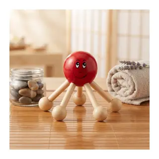 Ahşap Masaj Aleti - Uğur Böceği Tasarımlı - 6 Noktalı