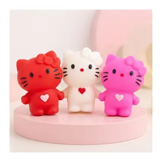 Hello Kitty Tasarımlı Squishy - 12'li Paket - Karışık Renk - Yumuşak Oyuncak