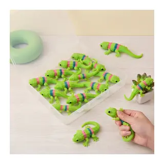 Kertenkele Tasarımlı Squishy - 12'li Paket - Yumuşak Oyuncak
