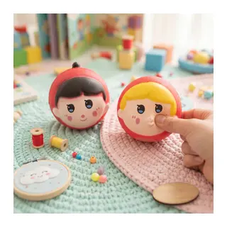 Kırmızı Başlıklı Kız Tasarımlı Squishy - 12'li Paket - Karışık Model - Yumuşak Oyuncak
