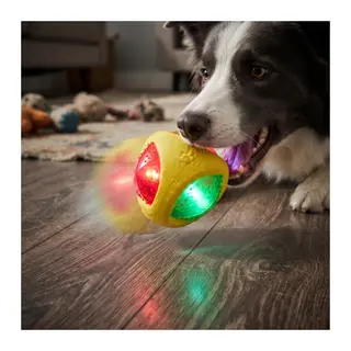 Işıklı Köpek Isırma Topu - Sesli Oyuncak