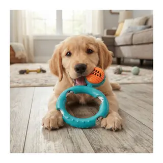 Halatlı Disk Köpek Isırma Oyuncağı - Mama Ödüllü Mekanizma