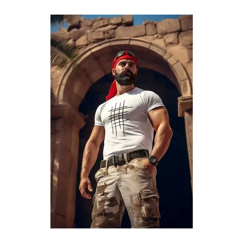 Unisex Bisiklet Yaka Baskılı Oversize T-Shirt - Beyaz