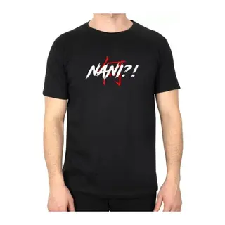 Unisex Bisiklet Yaka Baskılı Oversize T-Shirt - Siyah