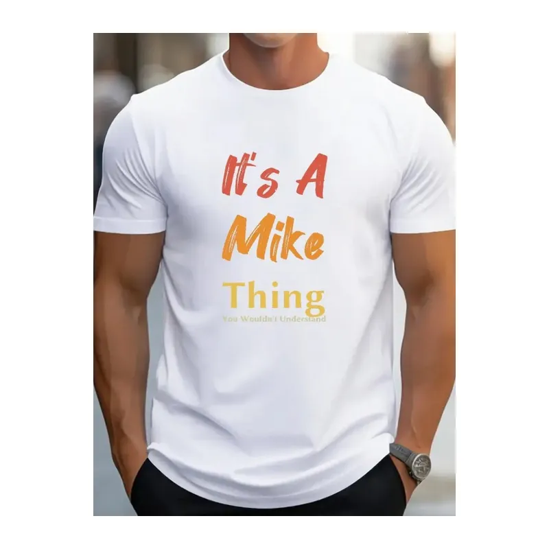 Erkek It Is A Mike Thing Baskılı Erkek T-shirt