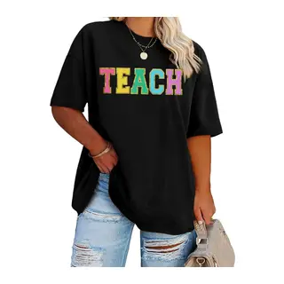 Baskılı T-shirt - Siyah