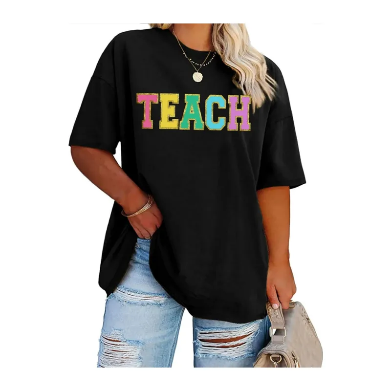 Baskılı T-shirt - Siyah