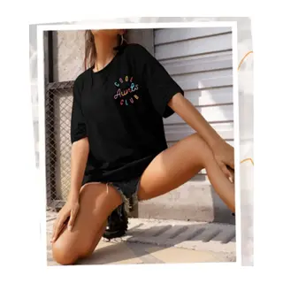 Baskılı T-shirt - Siyah