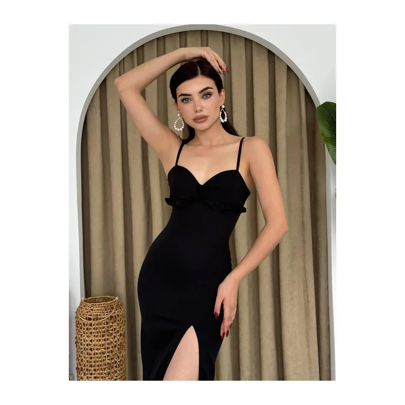 Papalia Sırt Detaylı Elbise
