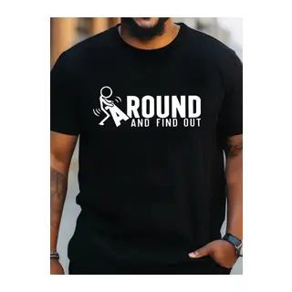 Erkek Around Baskılı Süprem T-shirt